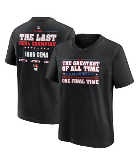 John Cena The Last Real Champion T-Shirt - Black - Youth