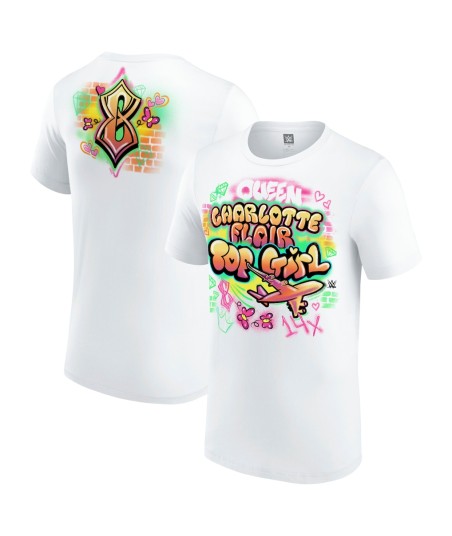 WWE Charlotte Flair Top Girl Graffiti T-Shirt - Mens