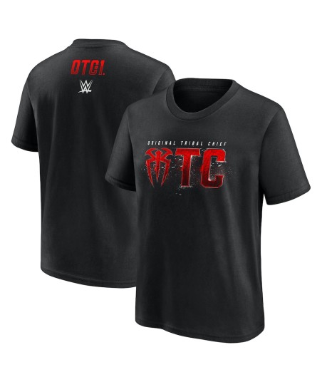 Roman Reigns Speckled OTC1 T-Shirt - Black - Youth