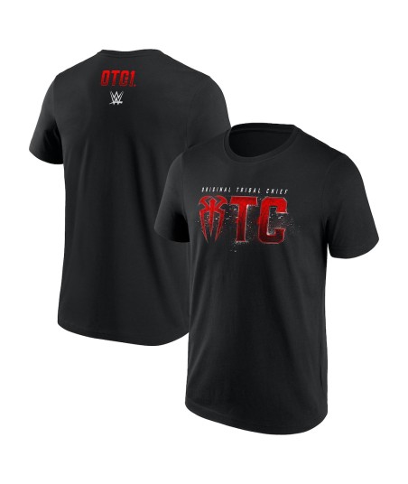 Roman Reigns Speckled OTC1 T-Shirt - Black - Mens