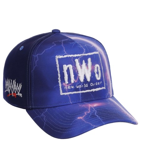 Men's WWE x John Geiger Purple nWo Lightning Adjustable Hat