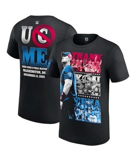Youth Black John Cena Thank You Cena Red, White and Blue T-Shirt