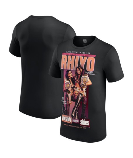 Men's Black Rhea Ripley & IYO SKY RHIYO Tag Team Champions T-Shirt