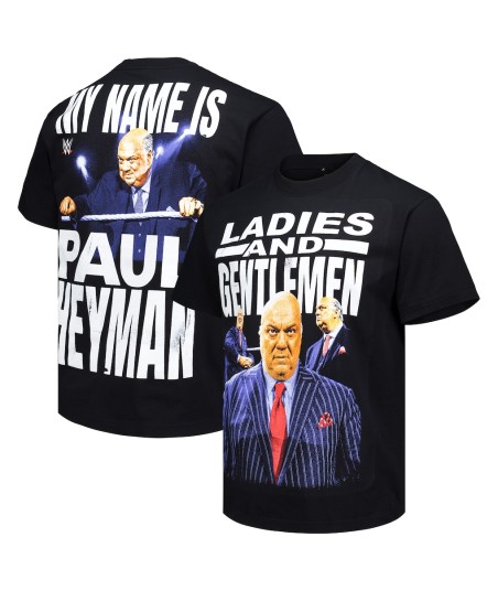 Men's Ripple Junction Black Paul Heyman My Name Is Paul Heyman Boxy T-Shirt