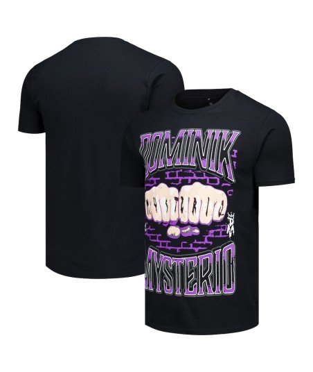 Men's Ripple Junction Black Dominik Mysterio Knuckles T-Shirt