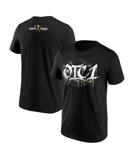 WWE Roman Reigns Gold OTC1 T-Shirt - Black - Mens
