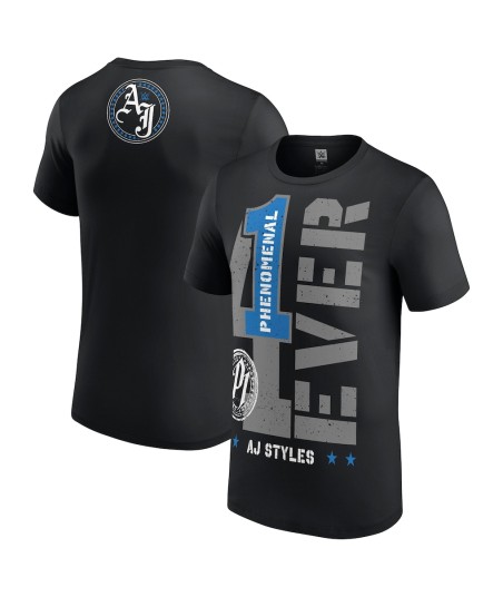 AJ Styles Thank You Phenomenal 4 Ever T-Shirt - Black - Mens