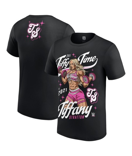 Youth Black Tiffany Stratton Tiffy Time Est. 2021 T-Shirt