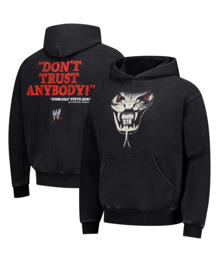 Men's Black "Stone Cold" Steve Austin Don't Trust Anybody Hoodie