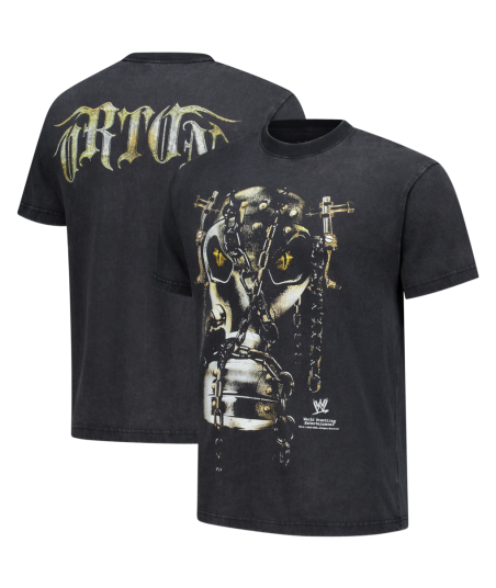 Men's Black Randy Orton Gas Mask T-Shirt