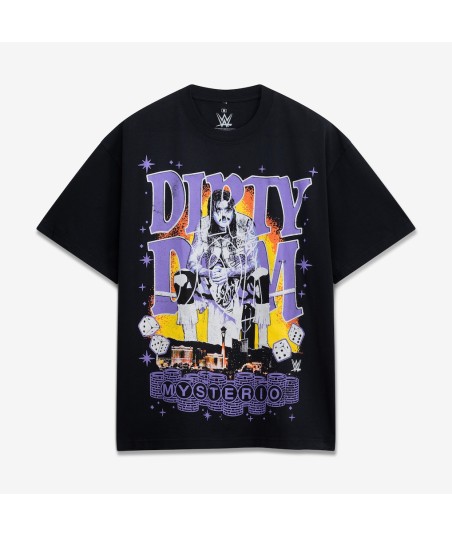Men's Ripple Junction Black Dominik Mysterio From The Cell To The Strip Graphic T-Shirt