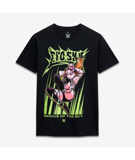 Men's Ripple Junction Black IYO SKY Chibi Neon Color Graphic T-Shirt
