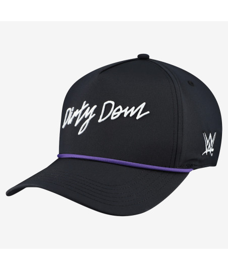 Men's Black Dominik Mysterio Dirty Dom Script Caddy Snapback Hat