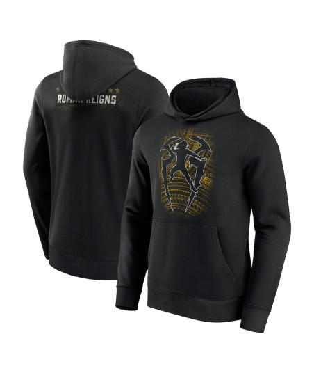 Men's Black Roman Reigns Tribal Logo Hoodie