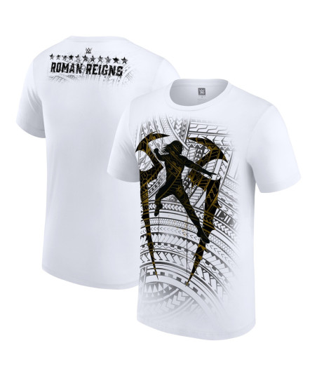 Youth White Roman Reigns Tribal Logo T-Shirt