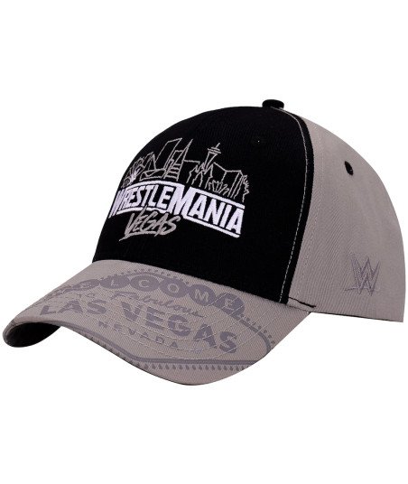 WWE WrestleMania 42 Las Vegas Baseball Cap - Black/Grey