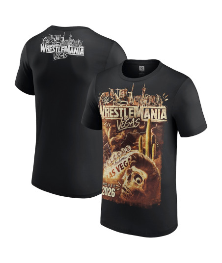 Men's Black WrestleMania 42 Wasteland T-Shirt