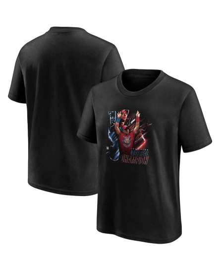 WWE John Cena The Last Real Champion T-Shirt - Black - Youth