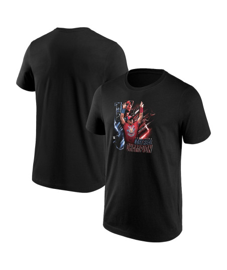 WWE John Cena The Last Real Champion T-Shirt - Black - Mens