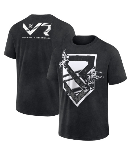 Men's Black Seth Rollins Flames T-Shirt