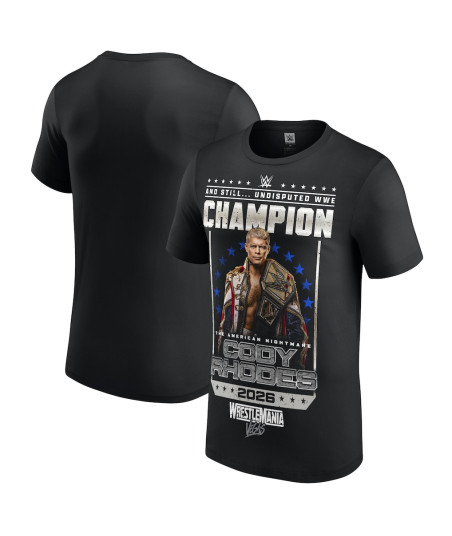 Cody Rhodes WrestleMania 42 Undisputed WWE Championship Winner - Black - Mens