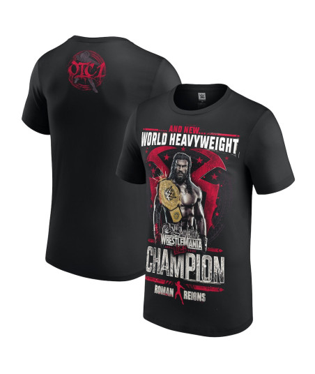 Roman Reigns WrestleMania 42 World Heavyweight Championship Winner - Black - Mens