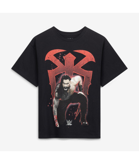 Men's Goodie Two Sleeves Black Roman Reigns Graphic T-Shirt