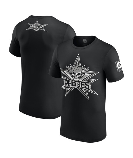 WWE Cody Rhodes Black & White Crest T-Shirt - Black - Mens