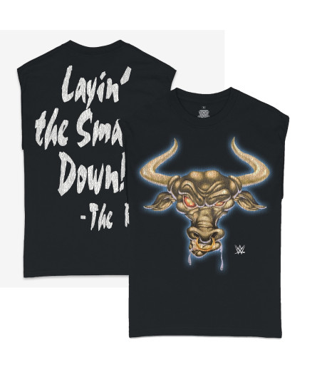Men's Ripple Junction Black The Rock Layin' The Smack Down Muscle T-Shirt