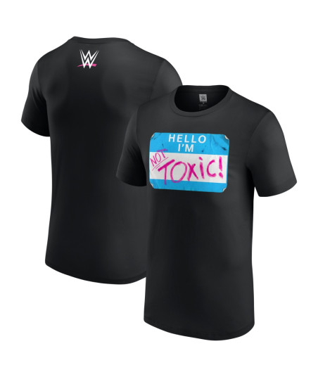 Men's Black Kit Wilson Not Toxic Name Tag T-Shirt