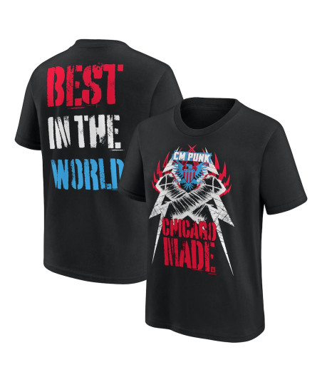 CM Punk Chicago Made T-Shirt - Black - Youth