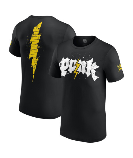 WWE CM Punk Electic Punk T-Shirt - Black - Mens