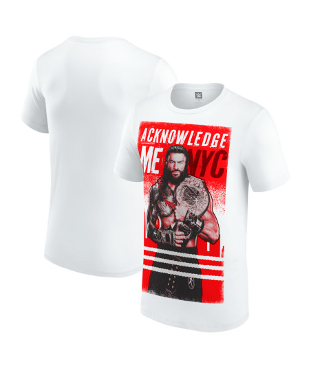 Men's White Roman Reigns Fanatics Fest New York 2026 T-Shirt
