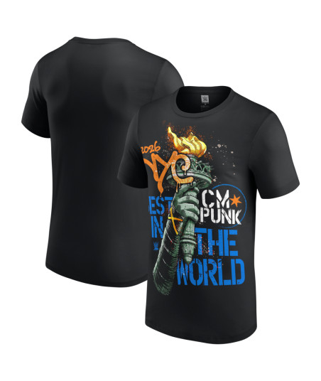 Men's Black CM Punk Fanatics Fest New York 2026 T-Shirt