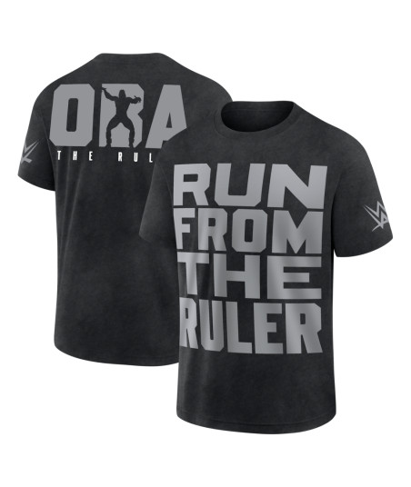 Men's Black Oba Femi Run From The Ruler Oversized T-Shirt