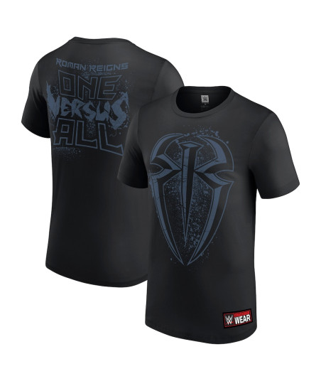 Men's Black Roman Reigns One Versus All Retro T-Shirt