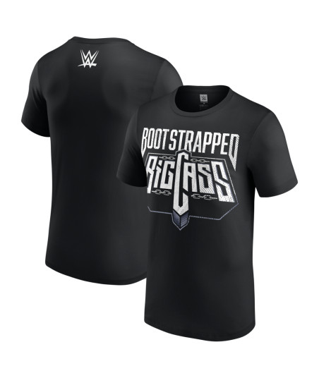 Men's Black Big Cass Boots Strapped T-Shirt