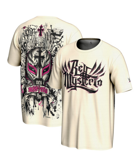 Rey Mysterio Graffiti Mask T-Shirt - Cream