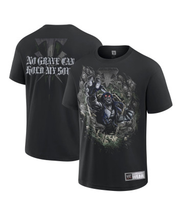 Men's Black The Undertaker No Grave Retro T-Shirt